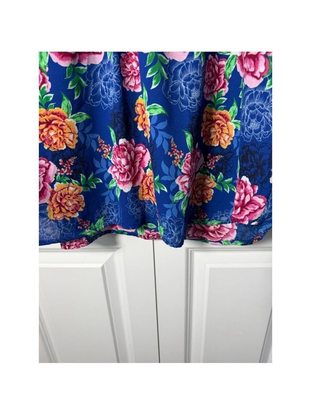 The Pioneer Woman Blue Floral Blouse XL - Picture 7 of 7